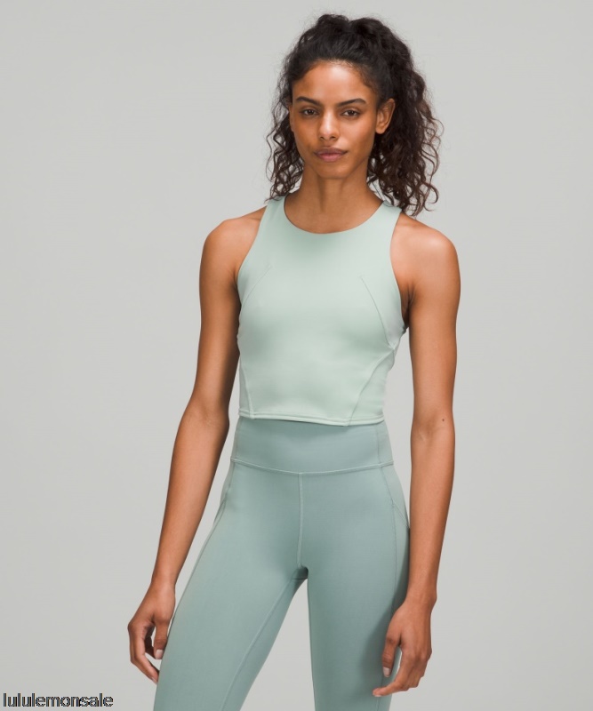 Lululemon Damen DELULU311 | Silberblaues Belebendes Trainings-tanktop